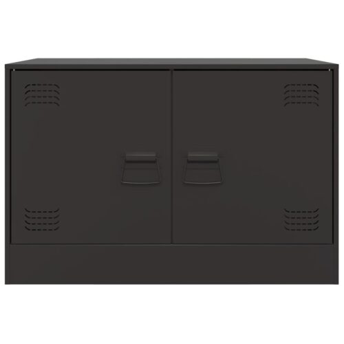 TV Cabinets 2pcs Black 67x39x44cm Steel - Image 6