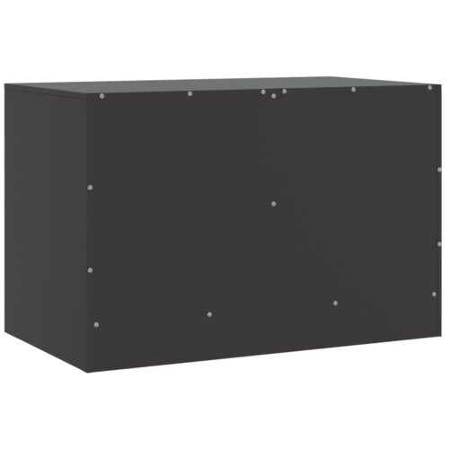 TV Cabinets 2pcs Black 67x39x44cm Steel - Image 9