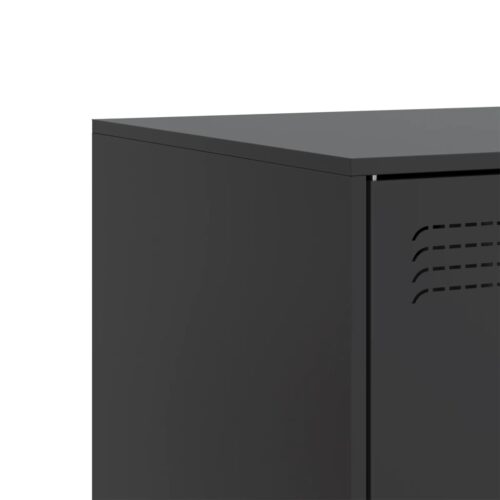 TV Cabinets 2pcs Black 67x39x44cm Steel - Image 10