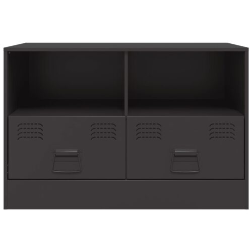 TV Cabinets 2pcs Black 67x39x44cm Steel - Image 5