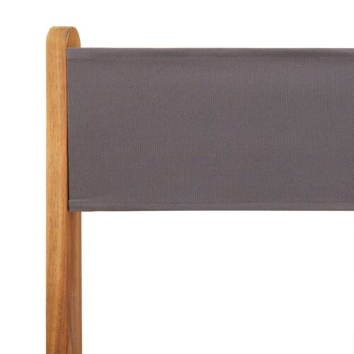 3-Piece Bistro Set Anthracite Fabric Wood Timber Outdoor Patio Furniture - Image 10