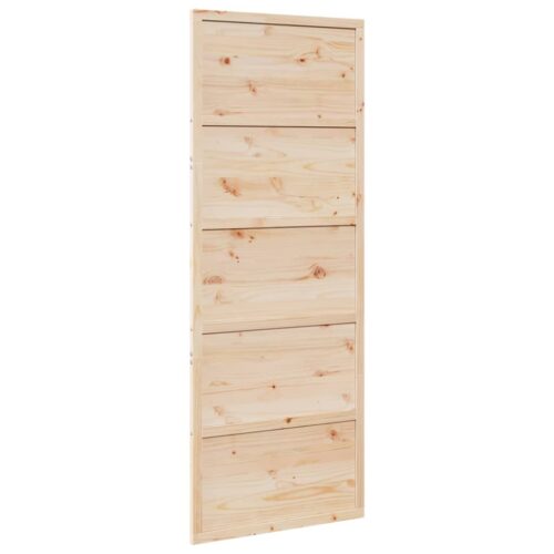Barn Door 80x208cm Solid Wood Pine - Image 2