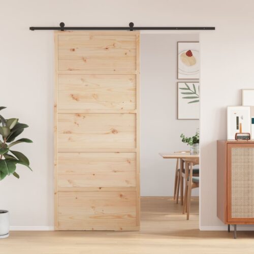 Barn Door 90x208cm Solid Wood Pine