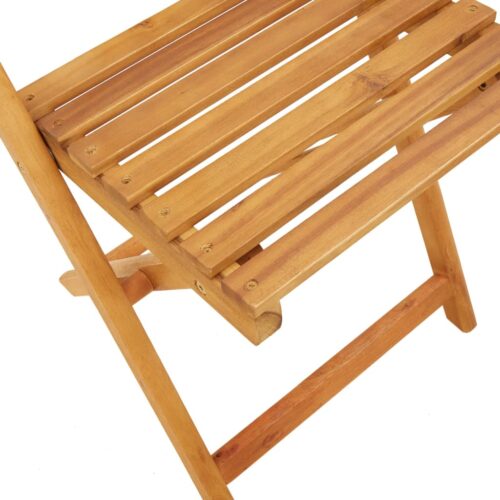 3-Piece Bistro Set Anthracite Fabric Wood Timber Outdoor Patio Furniture - Image 9
