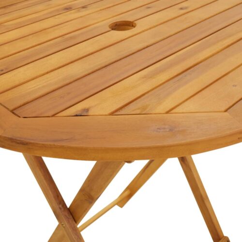 3-Piece Bistro Set Anthracite Fabric Wood Timber Outdoor Patio Furniture - Image 11