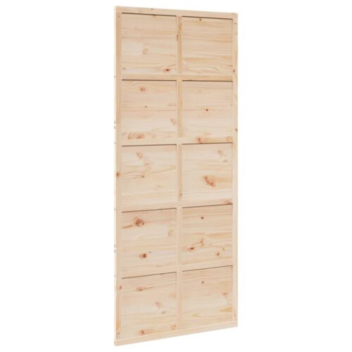 Barn Door 90x208cm Solid Wood Pine - Image 6