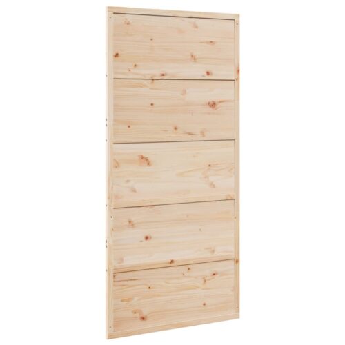 Barn Door 100x208cm Solid Wood Pine - Image 2