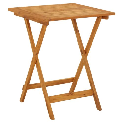 3-Piece Bistro Set Beige Polypropylene Wood Timber Outdoor Patio Furniture - Image 5