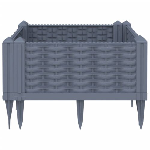 Garden Planter with Pegs Blue Grey 42.5x42.5x28.5cm PP - Image 4