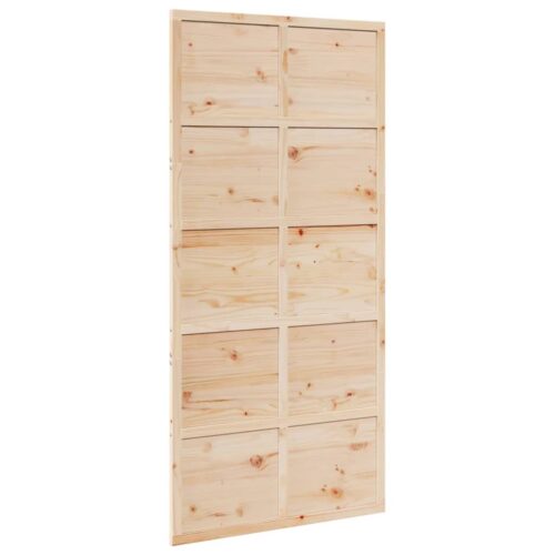 Barn Door 100x208cm Solid Wood Pine - Image 2