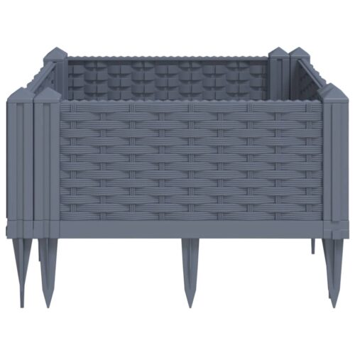 Garden Planter with Pegs Blue Grey 42.5x42.5x28.5cm PP - Image 5