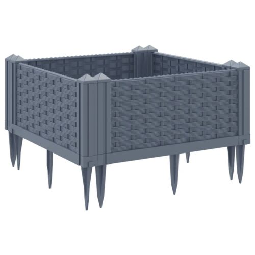 Garden Planter with Pegs Blue Grey 42.5x42.5x28.5cm PP - Image 6