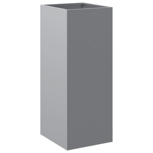 Planter Silver 32x29x75cm Galvanised Steel