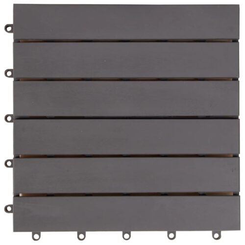 Decking Tiles 10pcs Grey Wash 30x30cm Solid Acacia Wood - Image 5