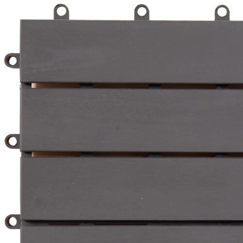 Decking Tiles 10pcs Grey Wash 30x30cm Solid Acacia Wood - Image 7