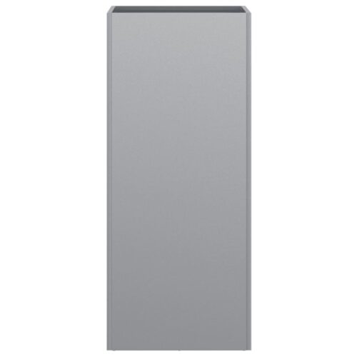 Planter Silver 32x29x75cm Galvanised Steel - Image 5
