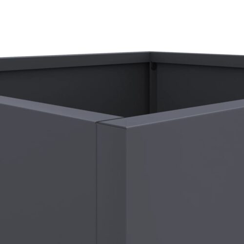 Planters 2pcs Anthracite 32x30x29cm Steel - Image 9