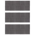 Decking Tiles 30pcs Grey Wash 30x30cm Solid Acacia Wood