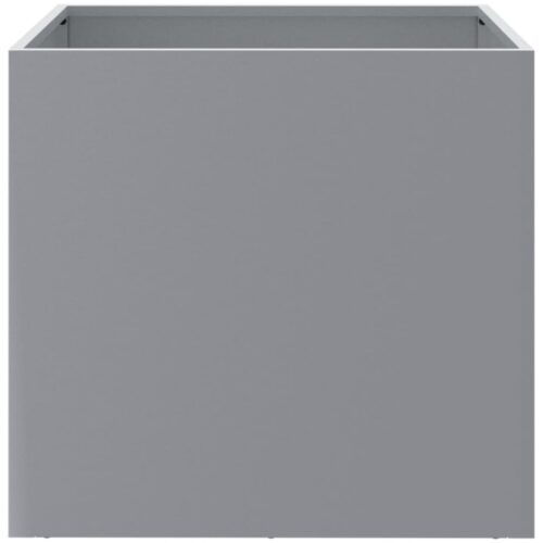 Planters 2pcs Silver 49x47x46cm Galvanised Steel - Image 5