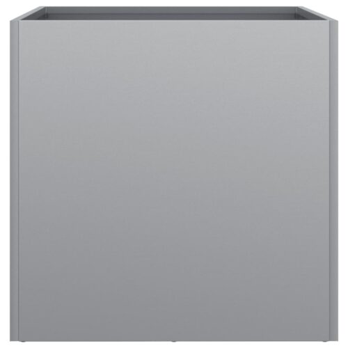 Planters 2pcs Silver 49x47x46cm Galvanised Steel - Image 6