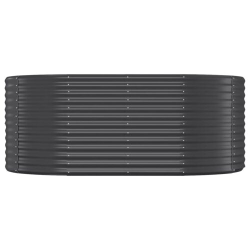 Garden Raised Bed Powder-coated Steel 175x100x68cm Anthracite - Image 3