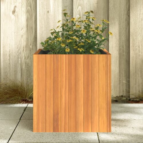 Garden Planter 45x45x45cm Solid Wood Acacia - Image 3