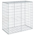 Gabion Basket with Cover 100x50x100cm Galvanised Iron