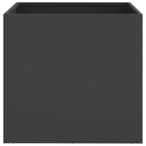 Planters 2pcs Black 42x40x39cm Steel - Image 5