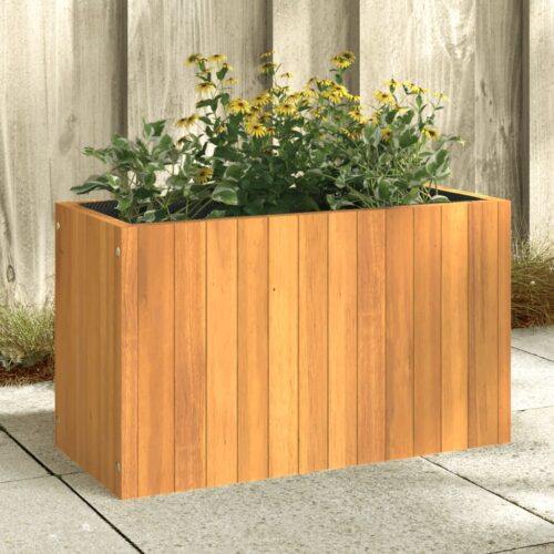 Raised Garden Bed Acacia Wood Timber Grow Box Pot Planter Herbs Stand 59x27.5x35cm - Image 2