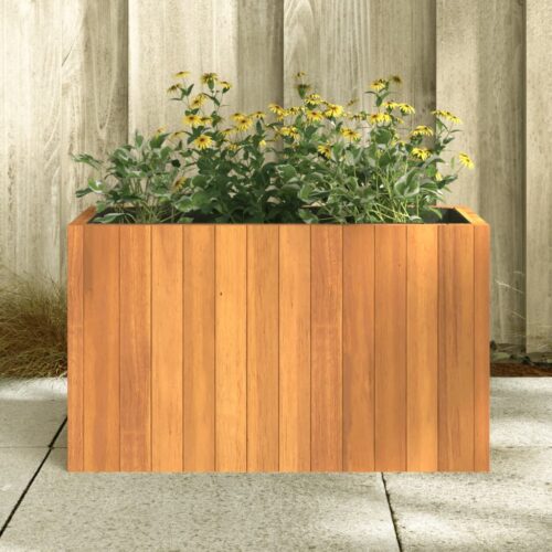 Raised Garden Bed Acacia Wood Timber Grow Box Pot Planter Herbs Stand 59x27.5x35cm - Image 3