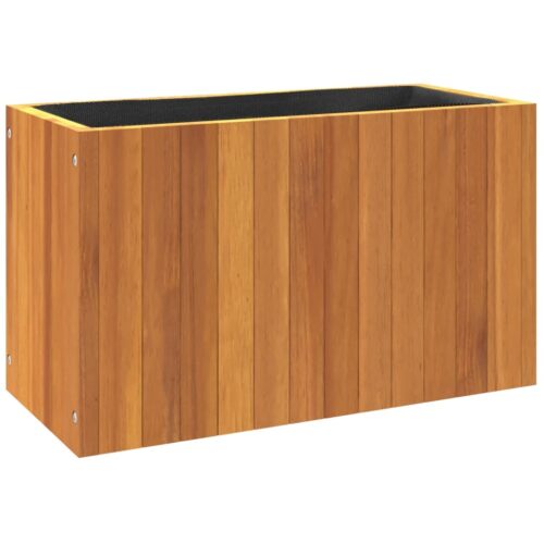 Raised Garden Bed Acacia Wood Timber Grow Box Pot Planter Herbs Stand 59x27.5x35cm - Image 7