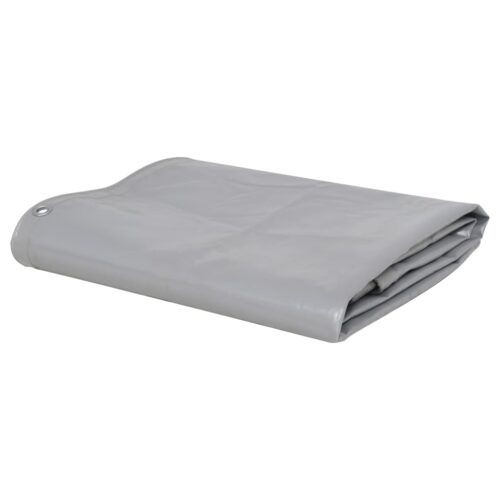 Tarpaulin 650g/m² 3x3m Grey Heavy Duty Camping Poly Tarps Cover