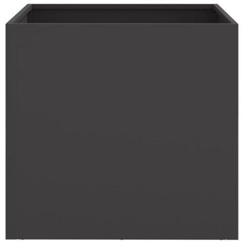 Planters 2pcs Black 49x47x46cm Steel - Image 5