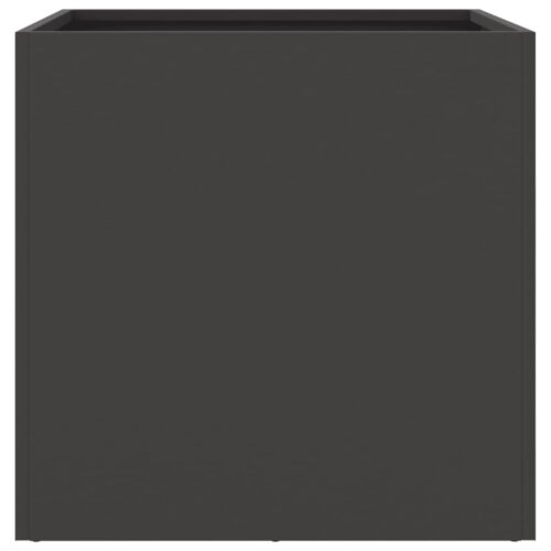 Planters 2pcs Black 49x47x46cm Steel - Image 6