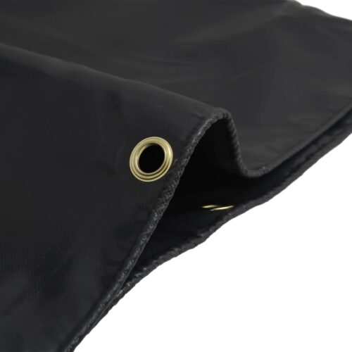Tarpaulin Anthracite 3x5m 650g/m² Heavy Duty Camping Poly Tarps Cover - Image 4