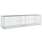 Gabion Basket with Cover 200x50x50cm Galvanised Iron
