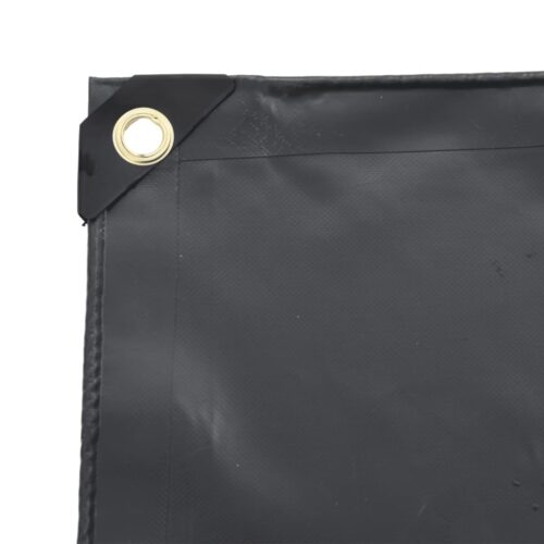 Tarpaulin Anthracite 4x4m 650g/m² Heavy Duty Camping Poly Tarps Cover - Image 6