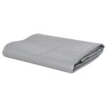 Tarpaulin 650g/m² 4x4m Grey Heavy Duty Camping Poly Tarps Cover