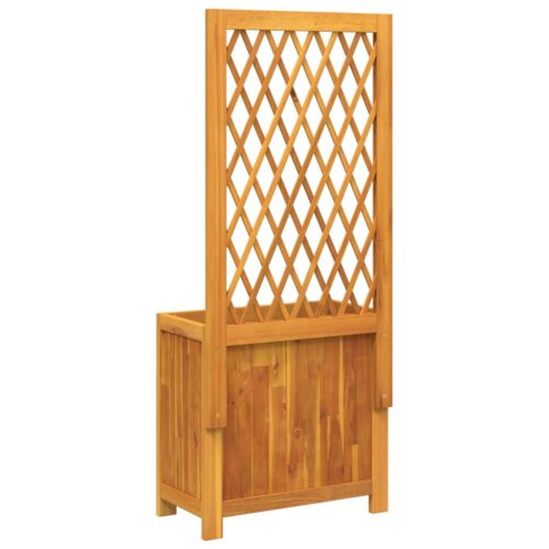 Planter with Trellis 55x29.5x132cm Solid Wood Acacia - Image 6