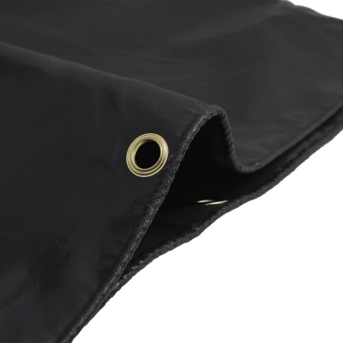 Tarpaulin Anthracite 4x6m 650g/m² Heavy Duty Camping Poly Tarps Cover - Image 4