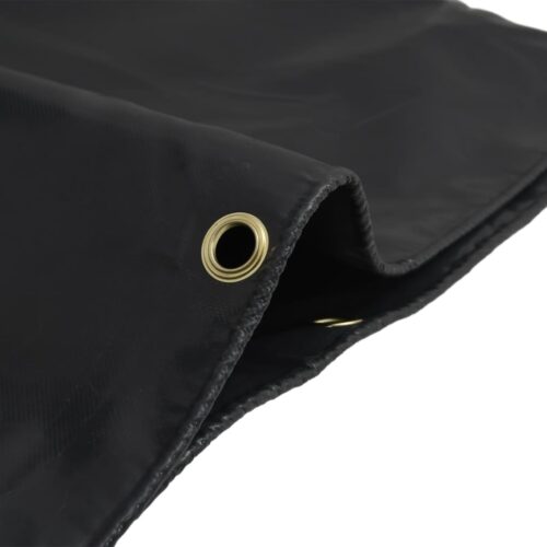 Tarpaulin Anthracite 6x8m 650g/m² Heavy Duty Camping Poly Tarps Cover - Image 4
