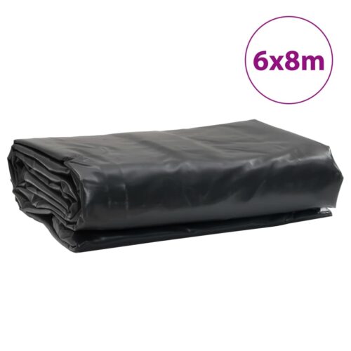 Tarpaulin Anthracite 6x8m 650g/m² Heavy Duty Camping Poly Tarps Cover - Image 9