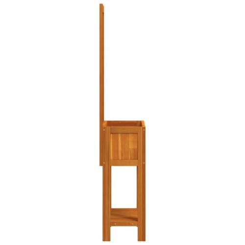 Planter with Trellis Shelf 55x29.5x152cm Solid Wood Acacia - Image 5