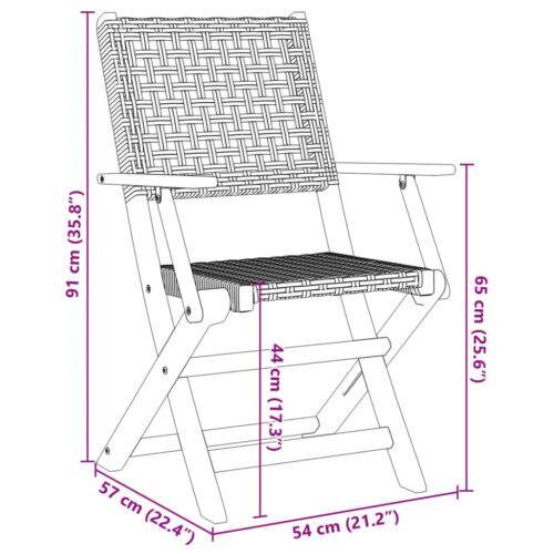3-Piece Bistro Set Grey Poly Rattan Wicker Outdoor Patio Furniture Wood Timber Outdoor Patio Furniture - Image 12