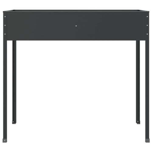 Garden Planters 2pcs Anthracite Galvanised Steel - Image 6