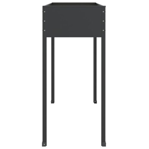 Garden Planters 2pcs Anthracite Galvanised Steel - Image 7