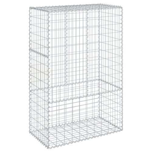Gabion Basket with Cover 100x50x150cm Galvanised Iron