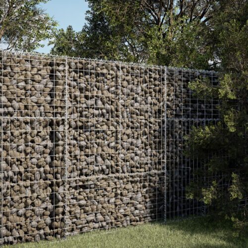 Gabion Basket with Cover 100x50x150cm Galvanised Iron - Image 2