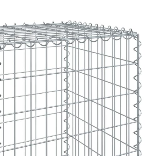 Gabion Basket with Cover 100x50x150cm Galvanised Iron - Image 6