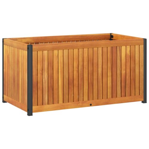 Raised Garden Bed Planter Grow Box Pot Herbs Flowers Stand Acacia Wood Timber 85x45x44cm